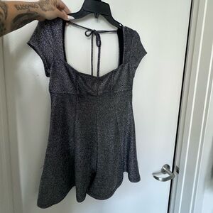 URBAN OUTFITTERS - METALLIC ROMPER